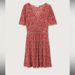 Mango Pleated Dress NWT
